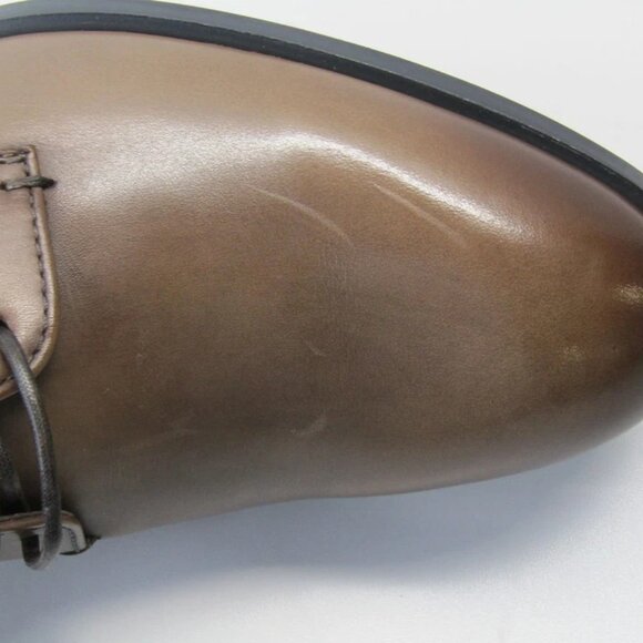 NEW ZEGNA Siena Flex Derby Shoes Brown Leather Lightweight Men’s Size 12 main image 5
